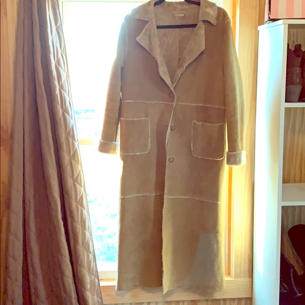 Leather GUESS coat